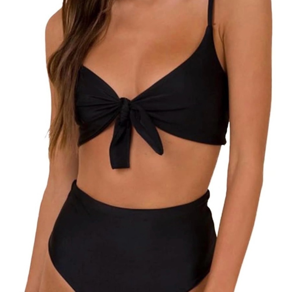 NWT Timeless Black Bikini with Tie Details